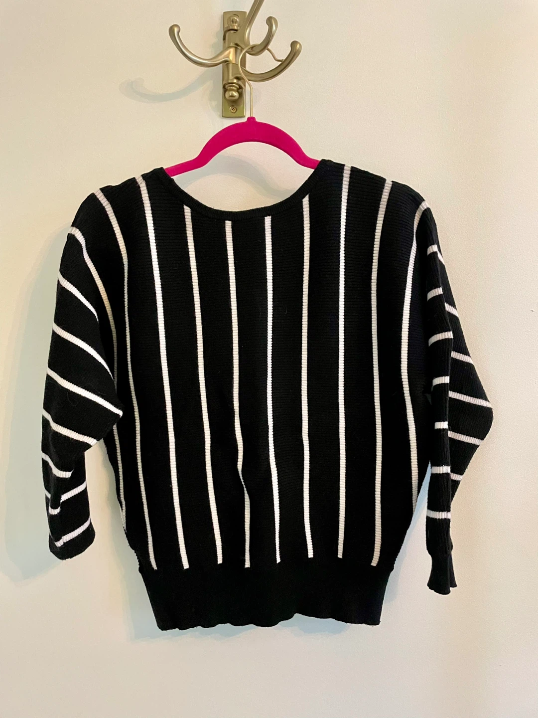 Striped Knit Sweater - Size Small - photo 2