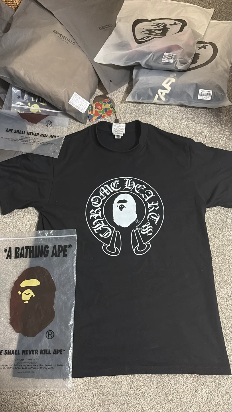 BAPE x Chrome Hearts Baby Milo Tee  Size M