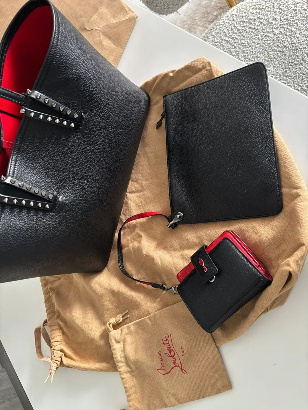 Christian Louboutin Cabata Calfskin tote image indicator(3)