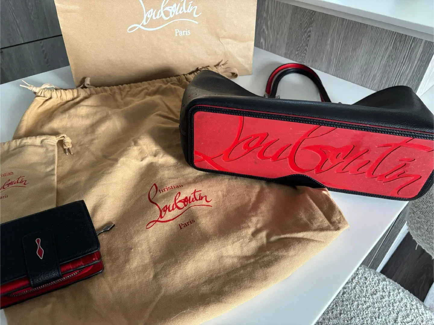 Christian Louboutin Cabata Calfskin tote image indicator(4)