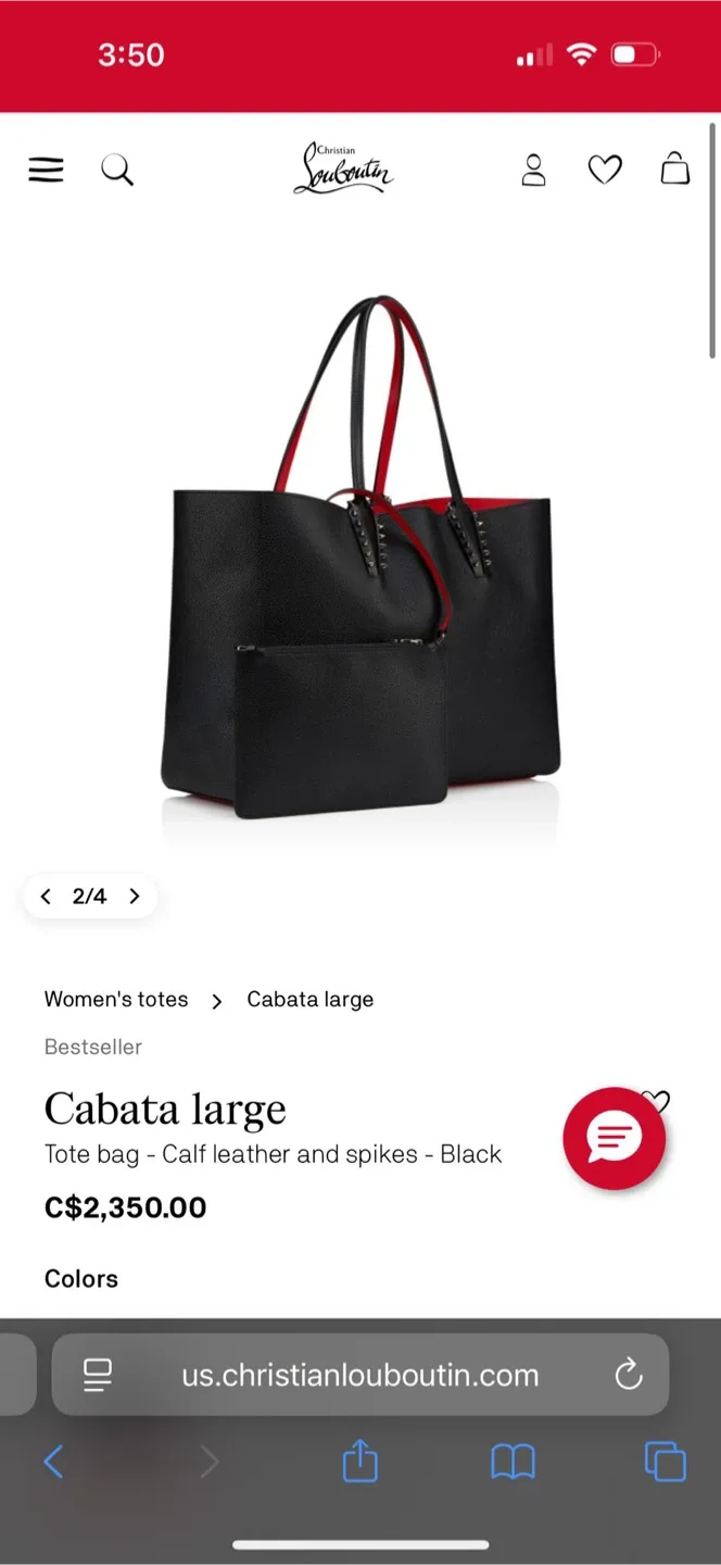 Christian Louboutin Cabata Calfskin tote image indicator(7)