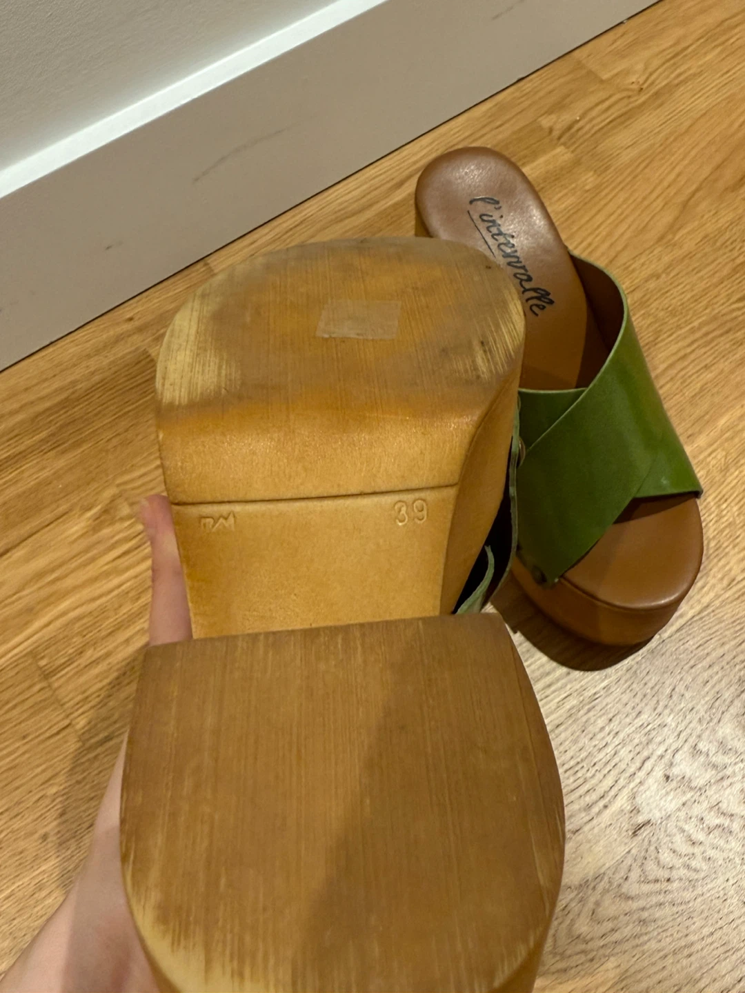 L’Intervalle - Green Platform Sandals [Size 39] - photo 5