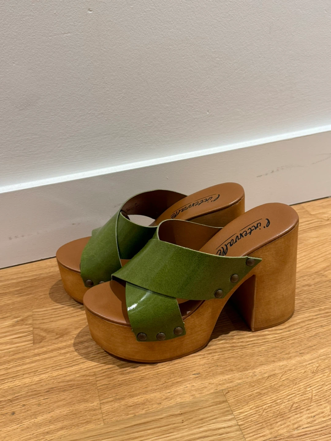 L’Intervalle - Green Platform Sandals [Size 39] - photo 2