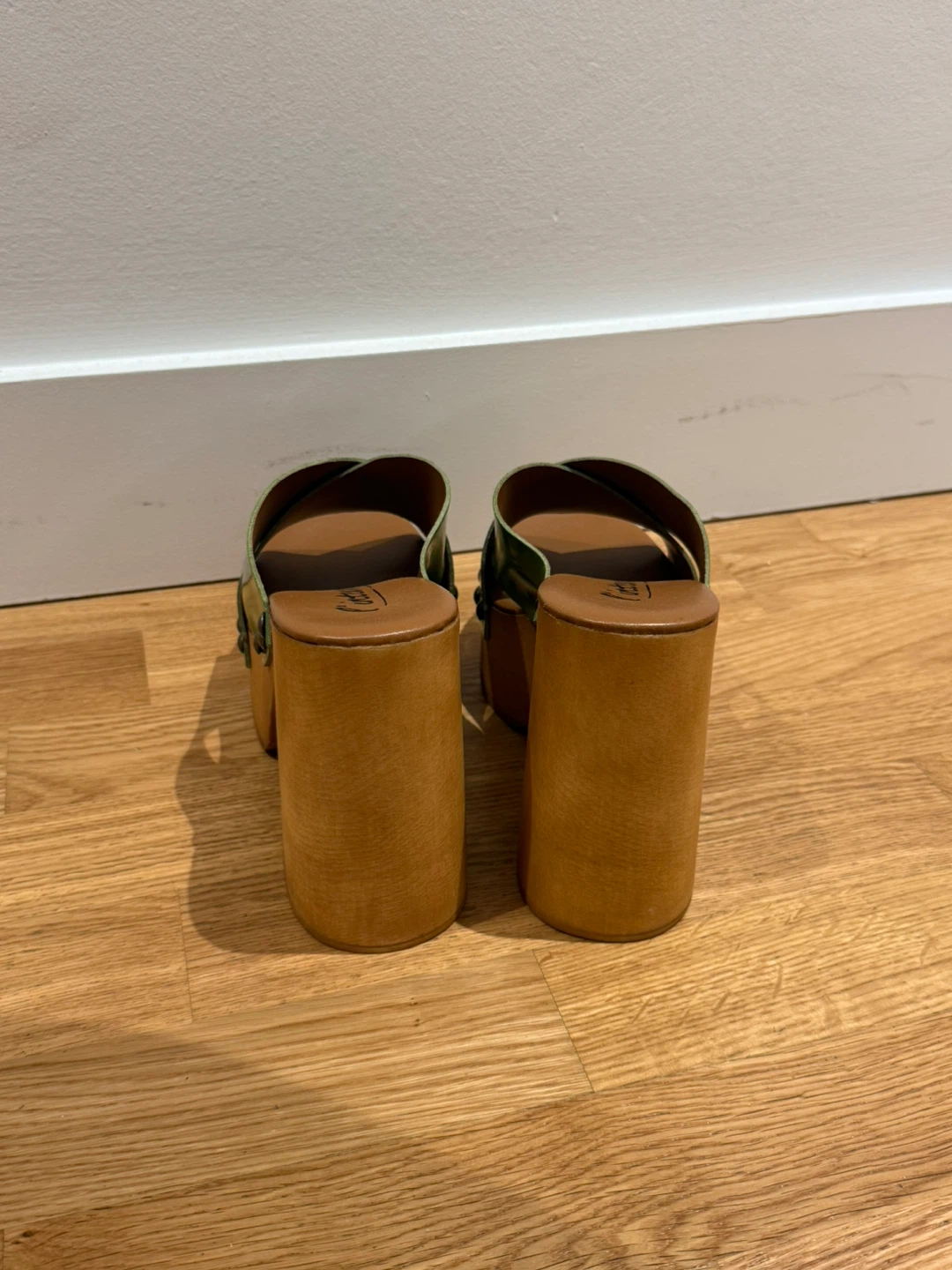L’Intervalle - Green Platform Sandals [Size 39] - photo 3