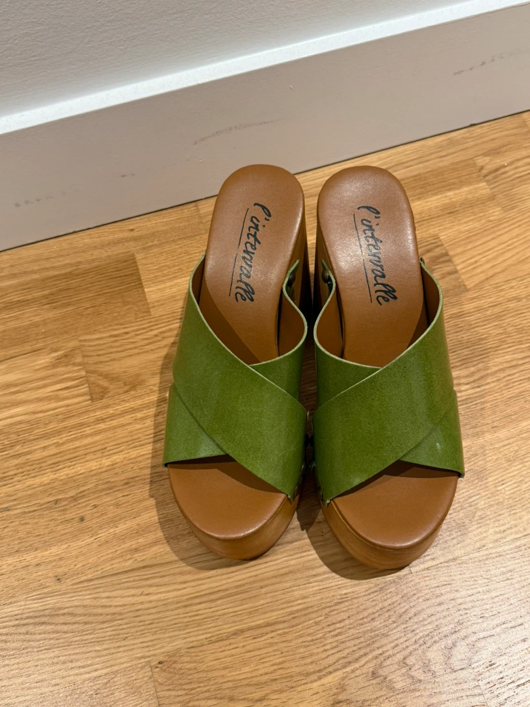 L’Intervalle - Green Platform Sandals [Size 39] - photo 4