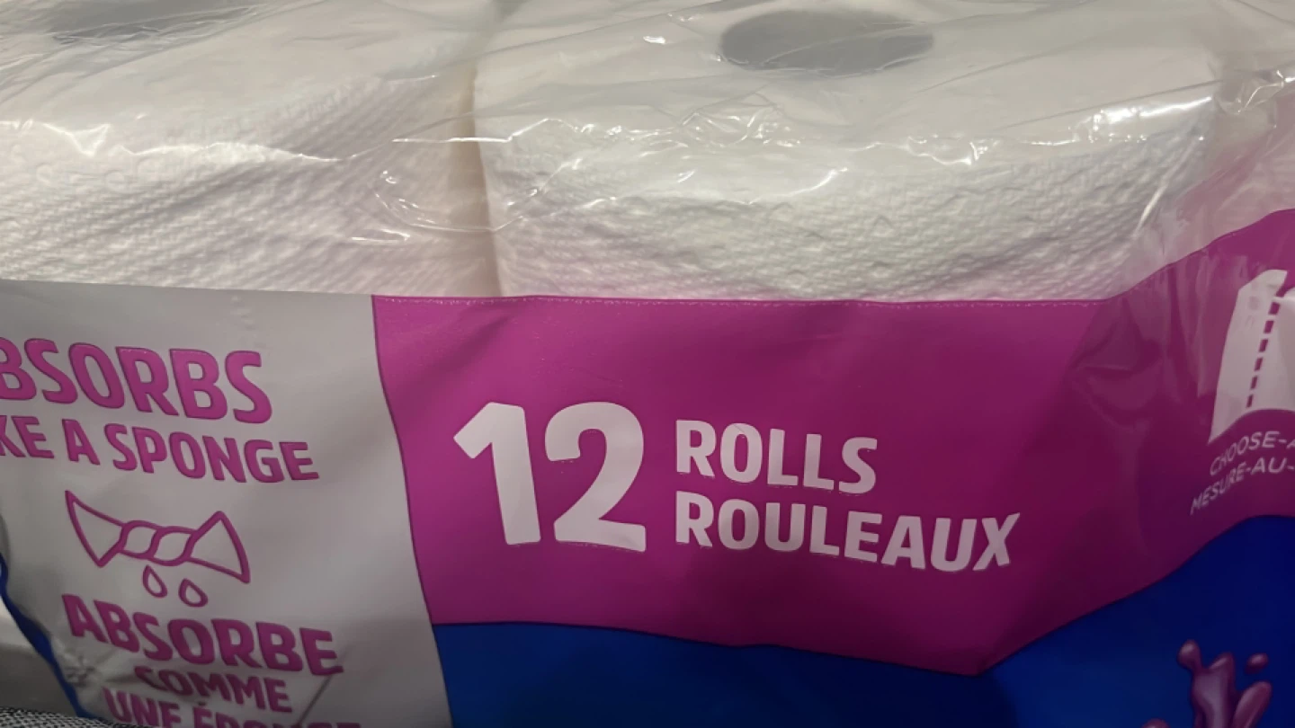 9 Rolls Paper Towels - Absorbs Like a Sponge