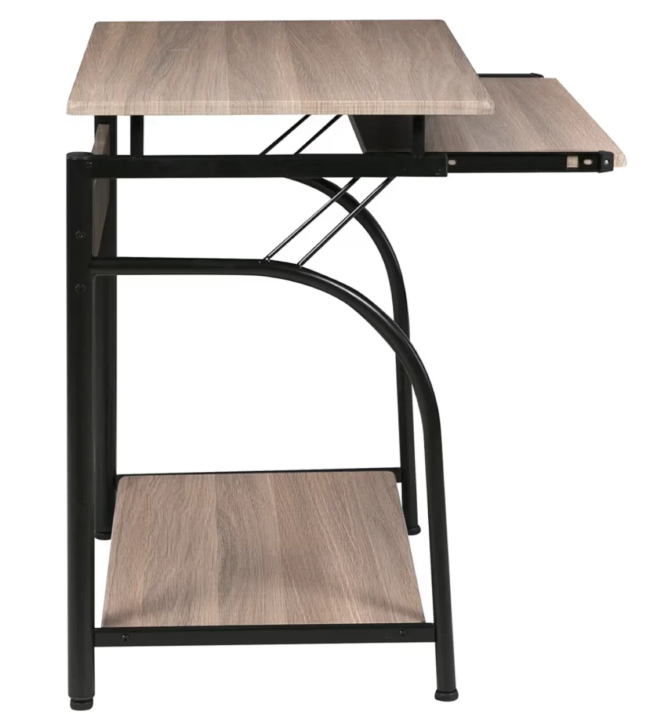 Small Computer Desk with Pull Out Keyboard Tray