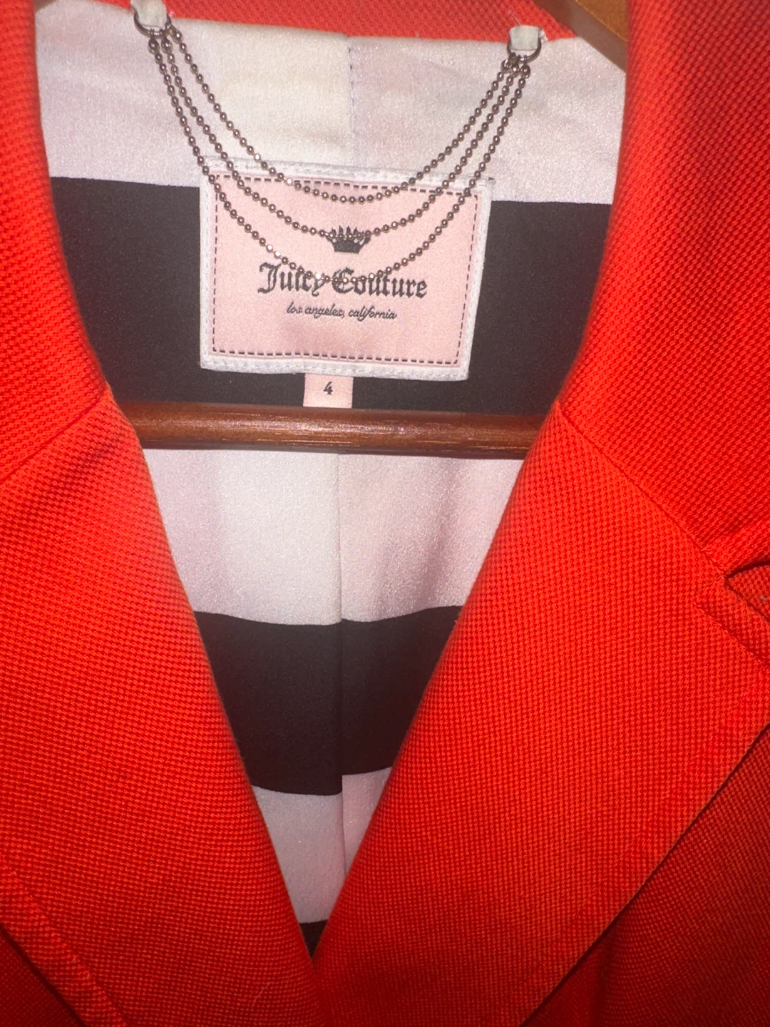 Juicy Couture Red Blazer - Size 4 - photo 2