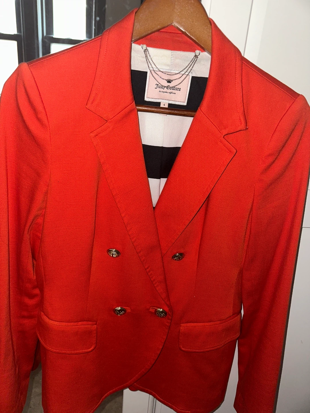 Juicy Couture Red Blazer - Size 4