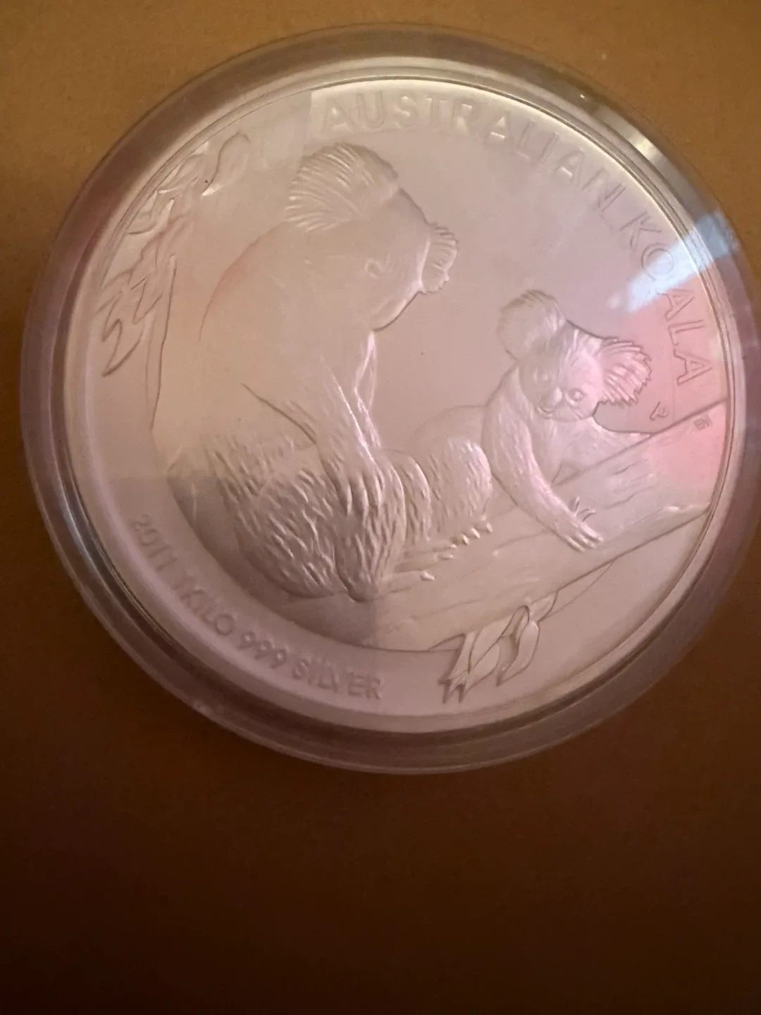 2011 Australian Koala 1 Kilo 999 Silver Coin image indicator(2)