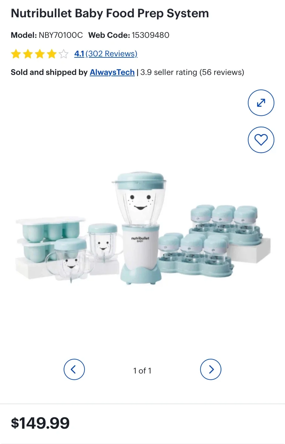 Nutribullet Baby Food Prep System