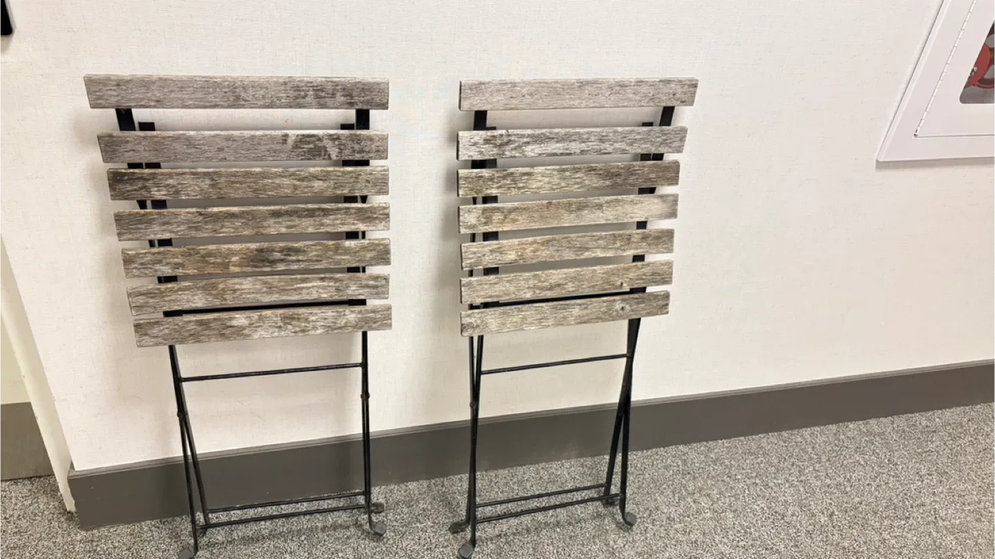 Folding Bistro Chairs - Set of Two image indicator(2)