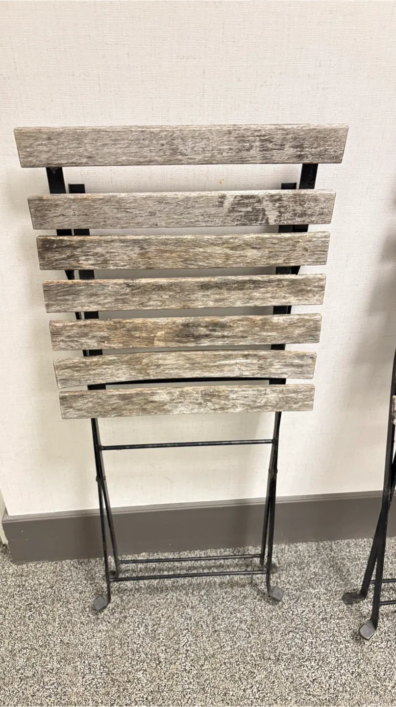 Folding Bistro Chairs - Set of Two image indicator(4)