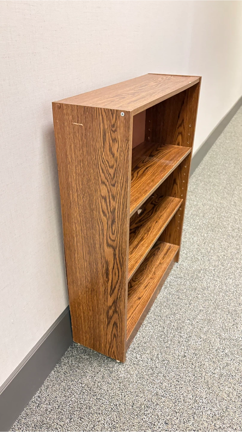 Wooden Bookcase with 3 Shelves