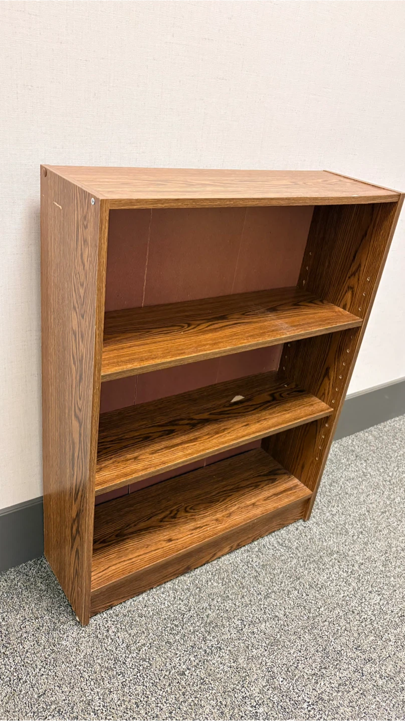 Wooden Bookcase with 3 Shelves - photo 5