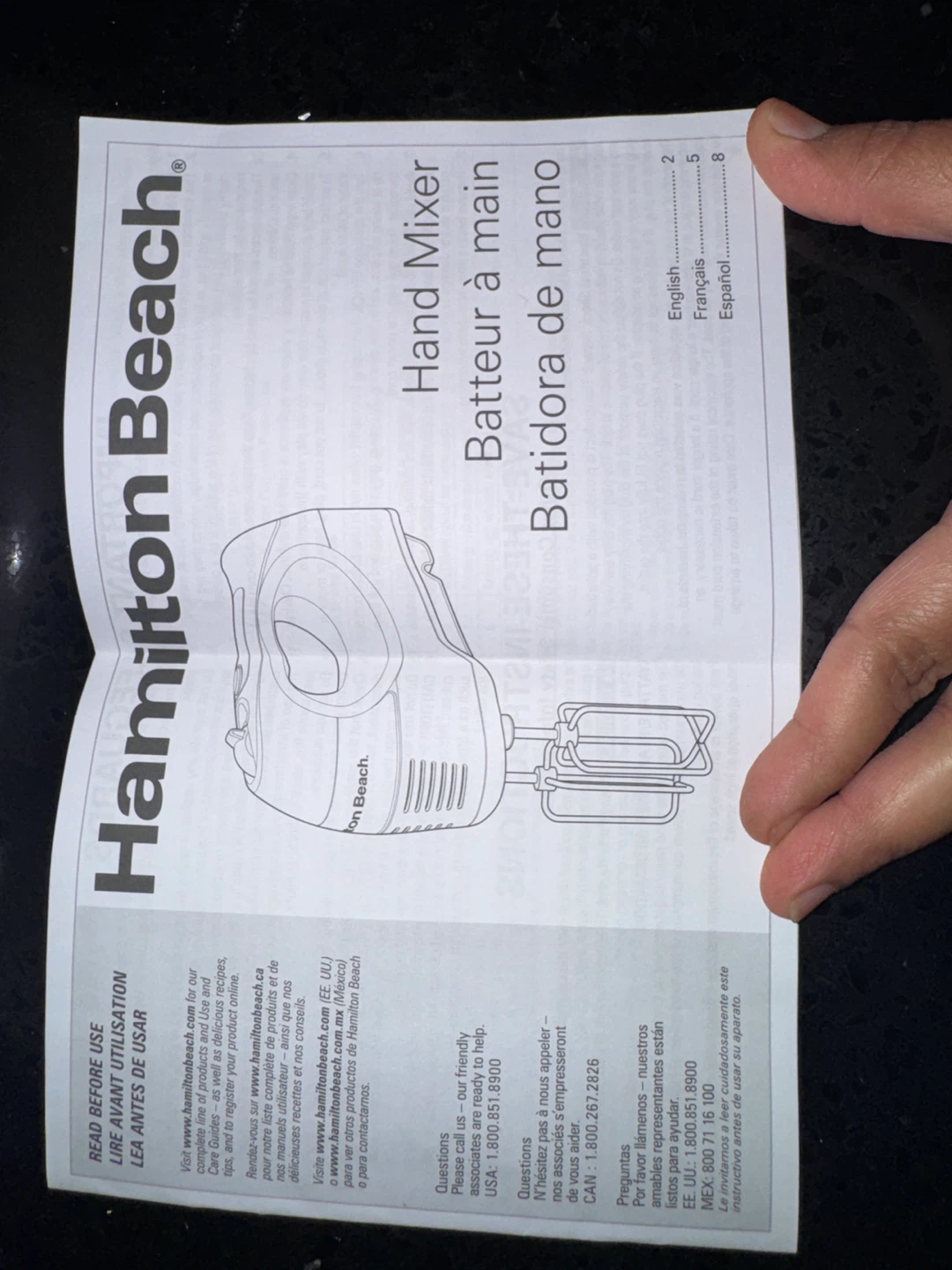 Hamilton Beach Hand Mixer with Case