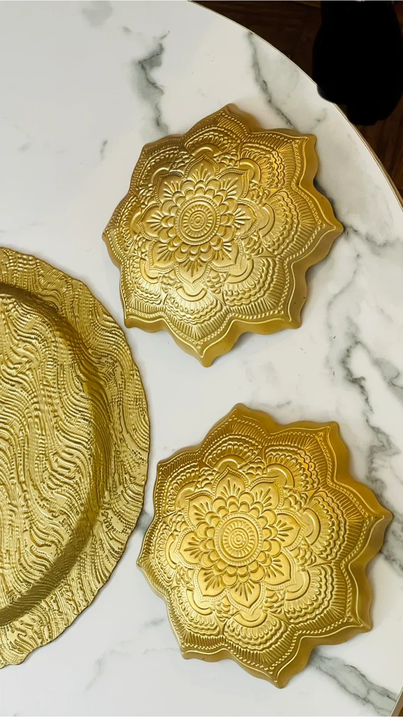 Gold Decorative Plate & Bowls Set image indicator(6)