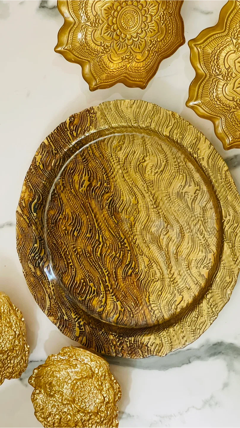 Gold Decorative Plate & Bowls Set image indicator(2)