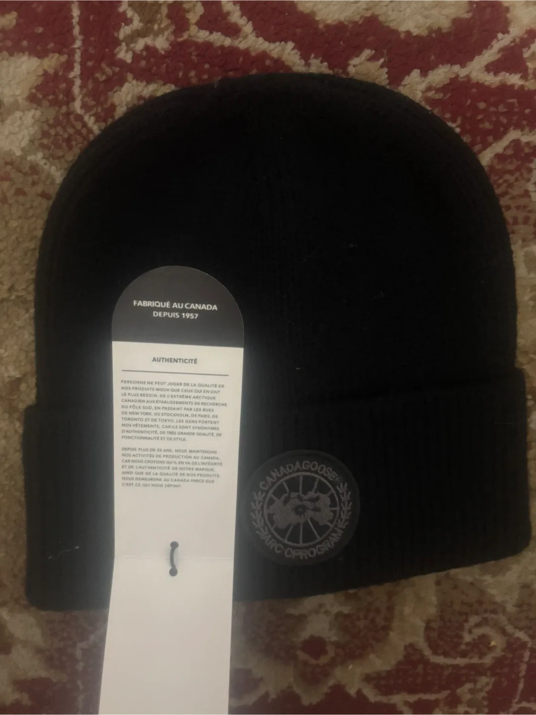 Canada Goose Black Beanie image indicator(3)