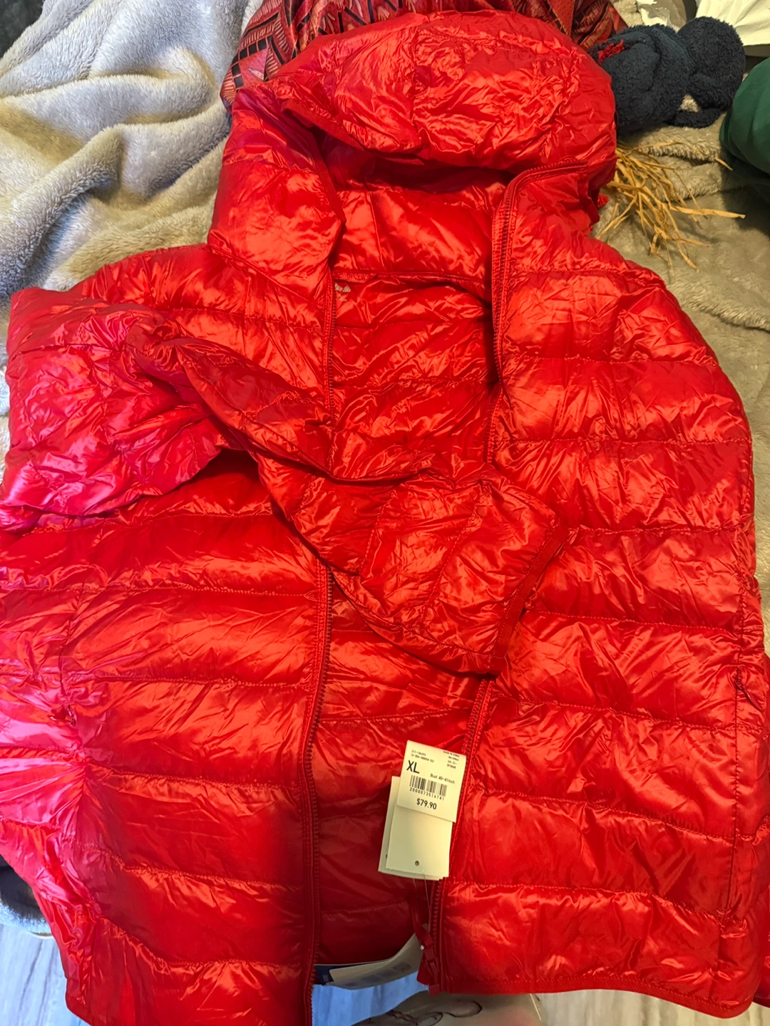 Uniqlo Ultra Light Down Jacket - Red, XL - photo 4