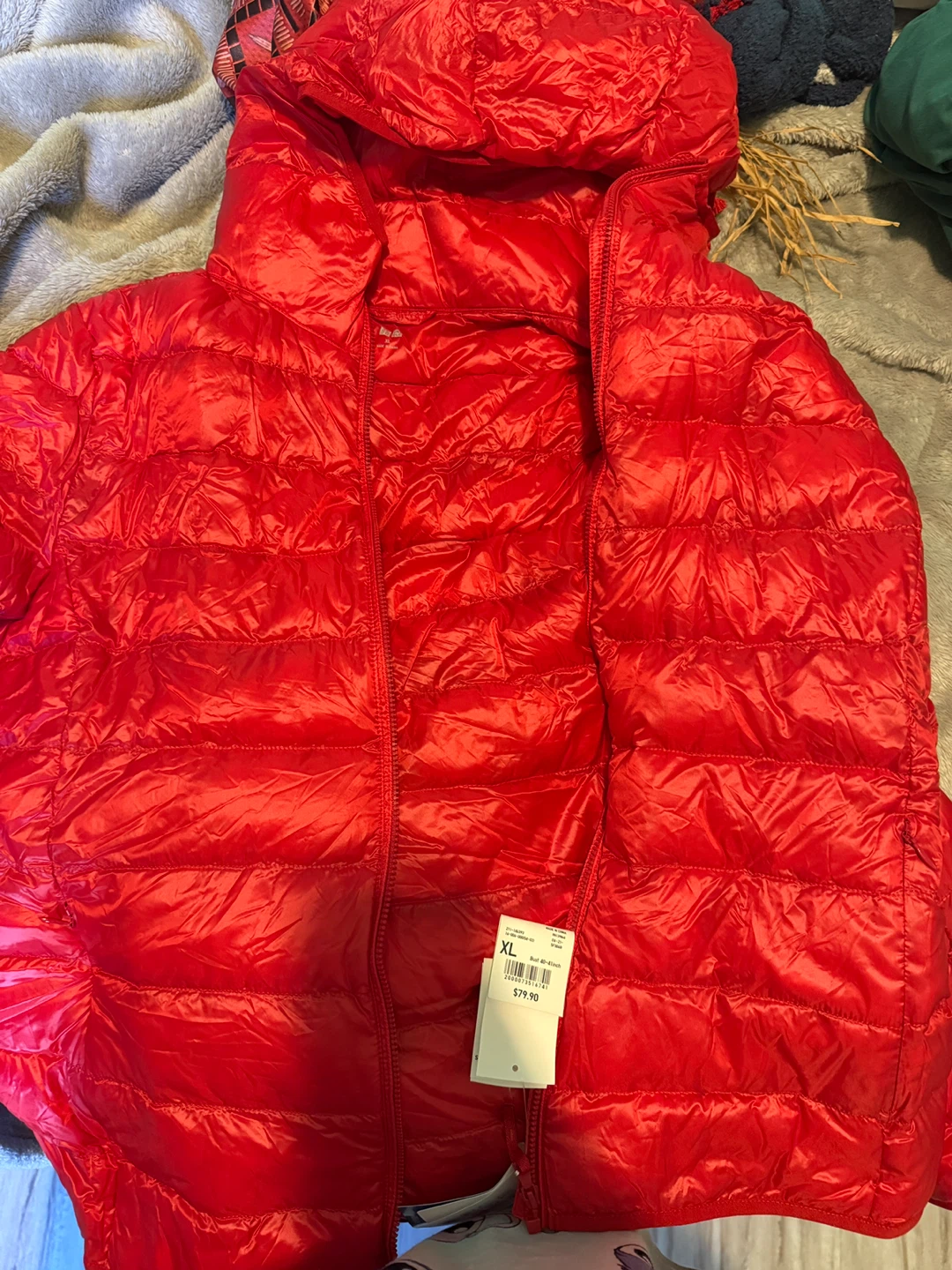 Uniqlo Ultra Light Down Jacket - Red, XL