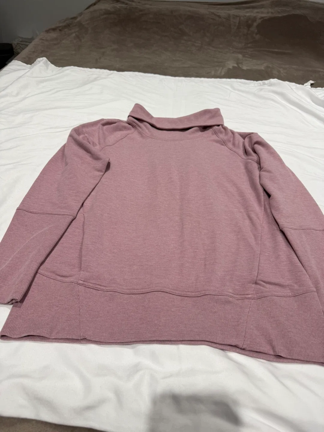 Lululemon Mauve Funnel Neck Pullover - Size 8 image indicator(2)
