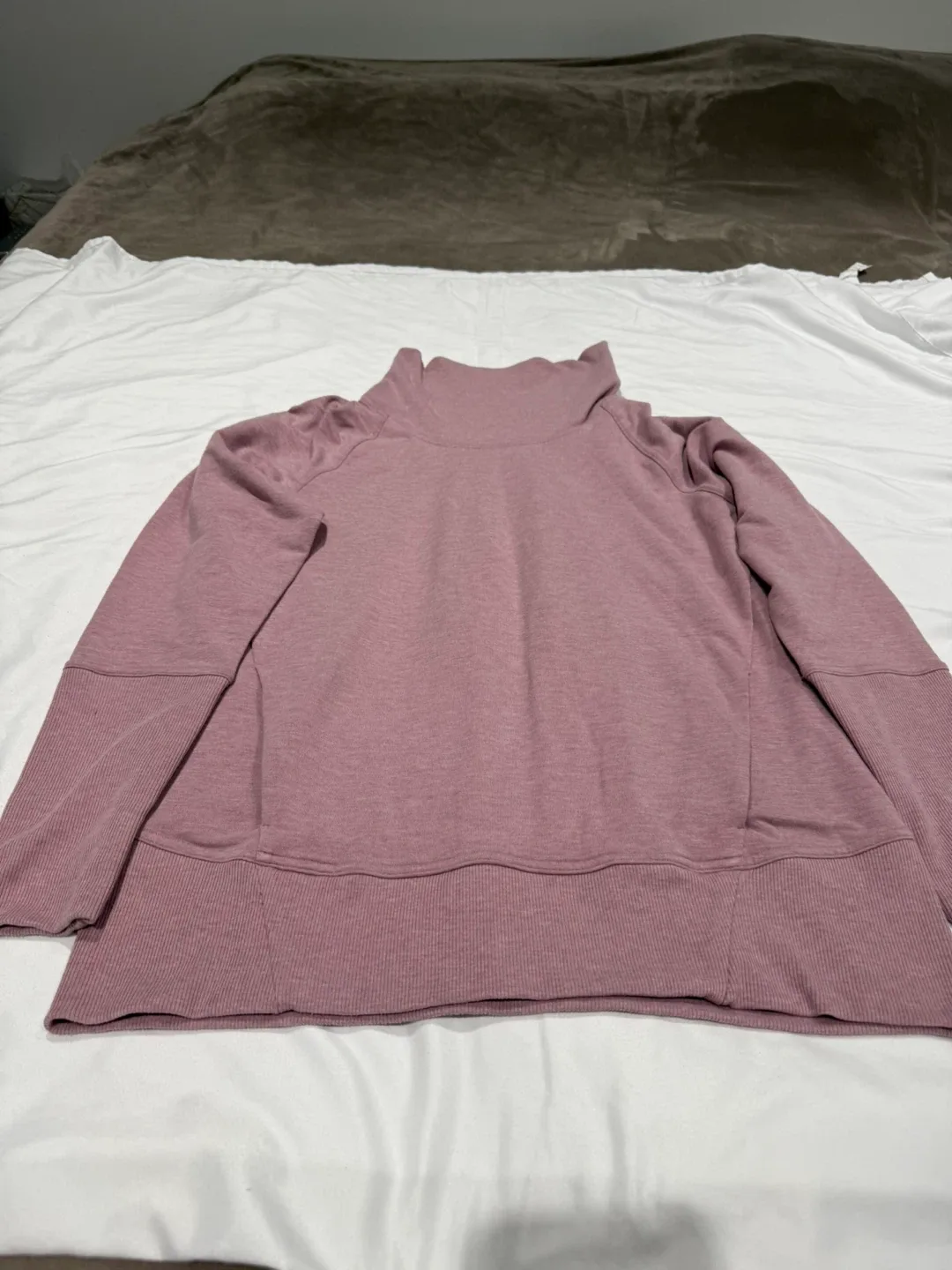 Lululemon Mauve Funnel Neck Pullover - Size 8 image indicator(3)