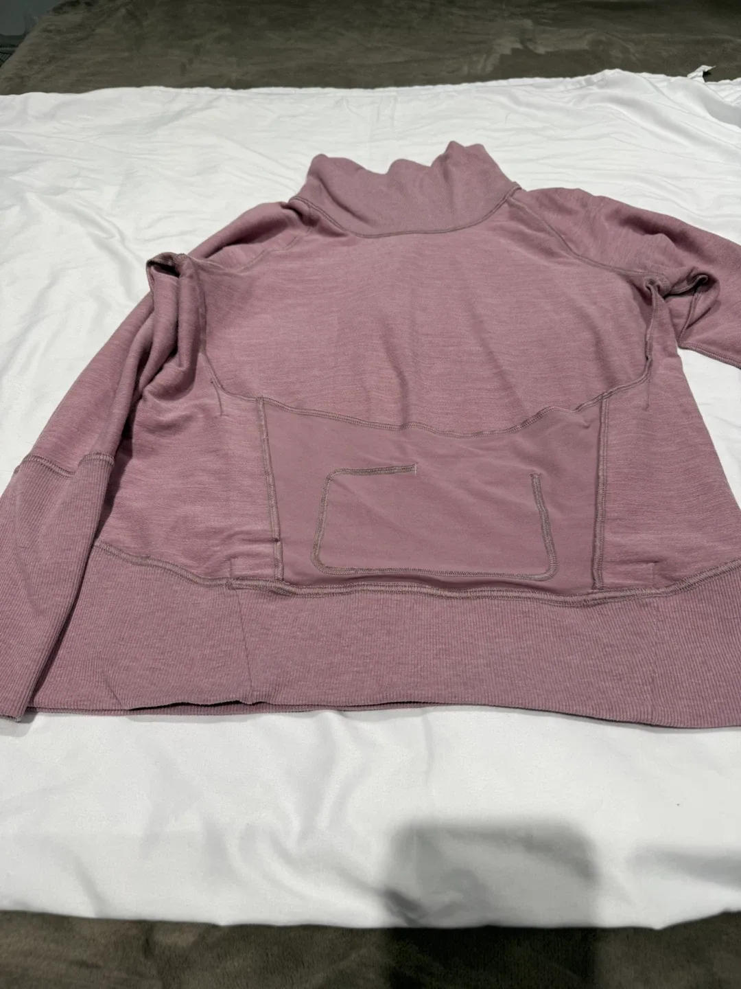 Lululemon Mauve Funnel Neck Pullover - Size 8 image indicator(6)