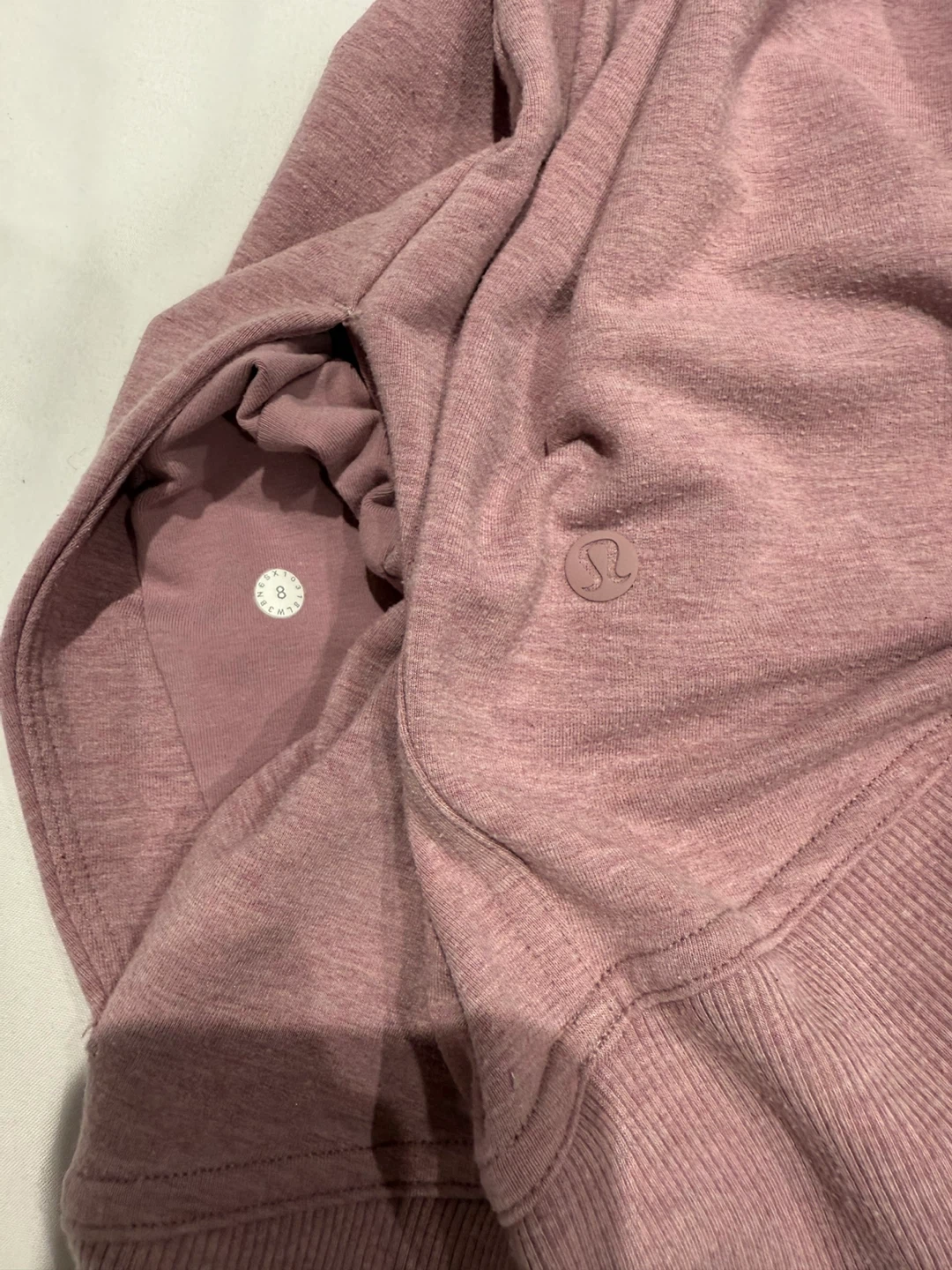 Lululemon Mauve Funnel Neck Pullover - Size 8