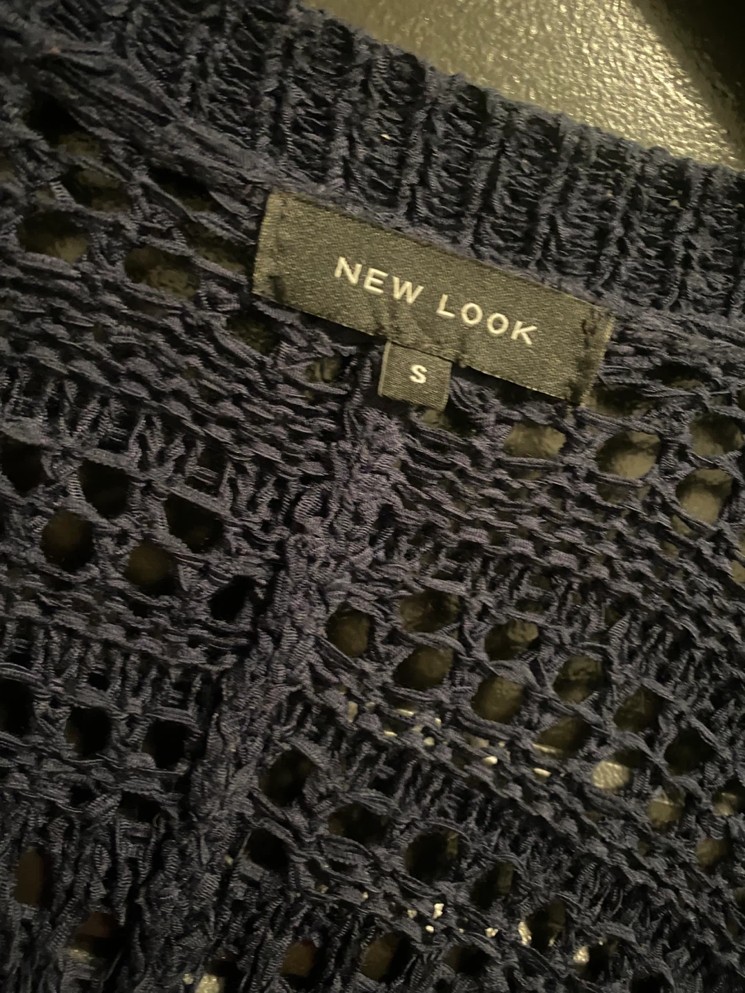 New Look Blue Fringe Cardigan - Size S - photo 3