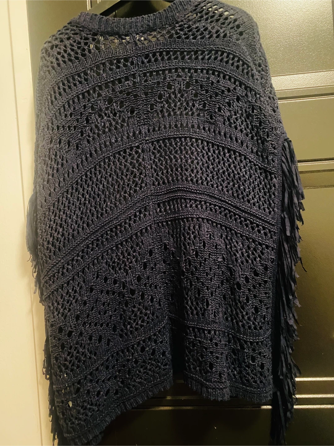 New Look Blue Fringe Cardigan - Size S - photo 2