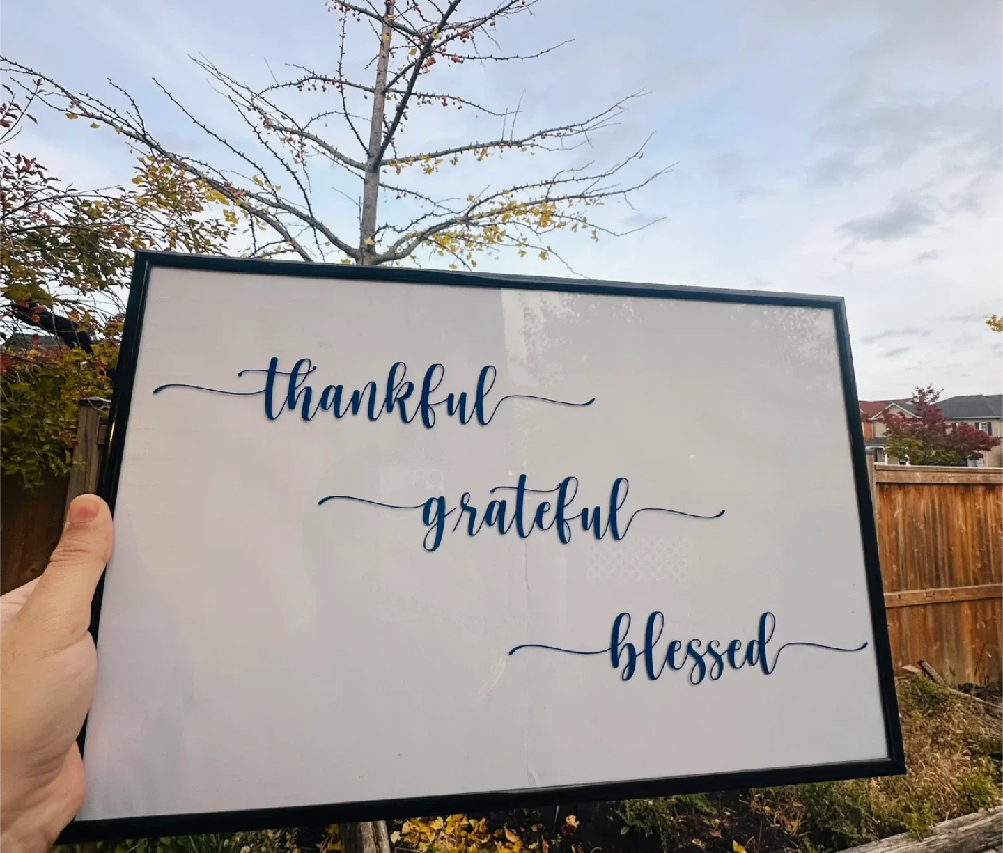 Wall art Thankful . grateful. blessed image indicator(2)