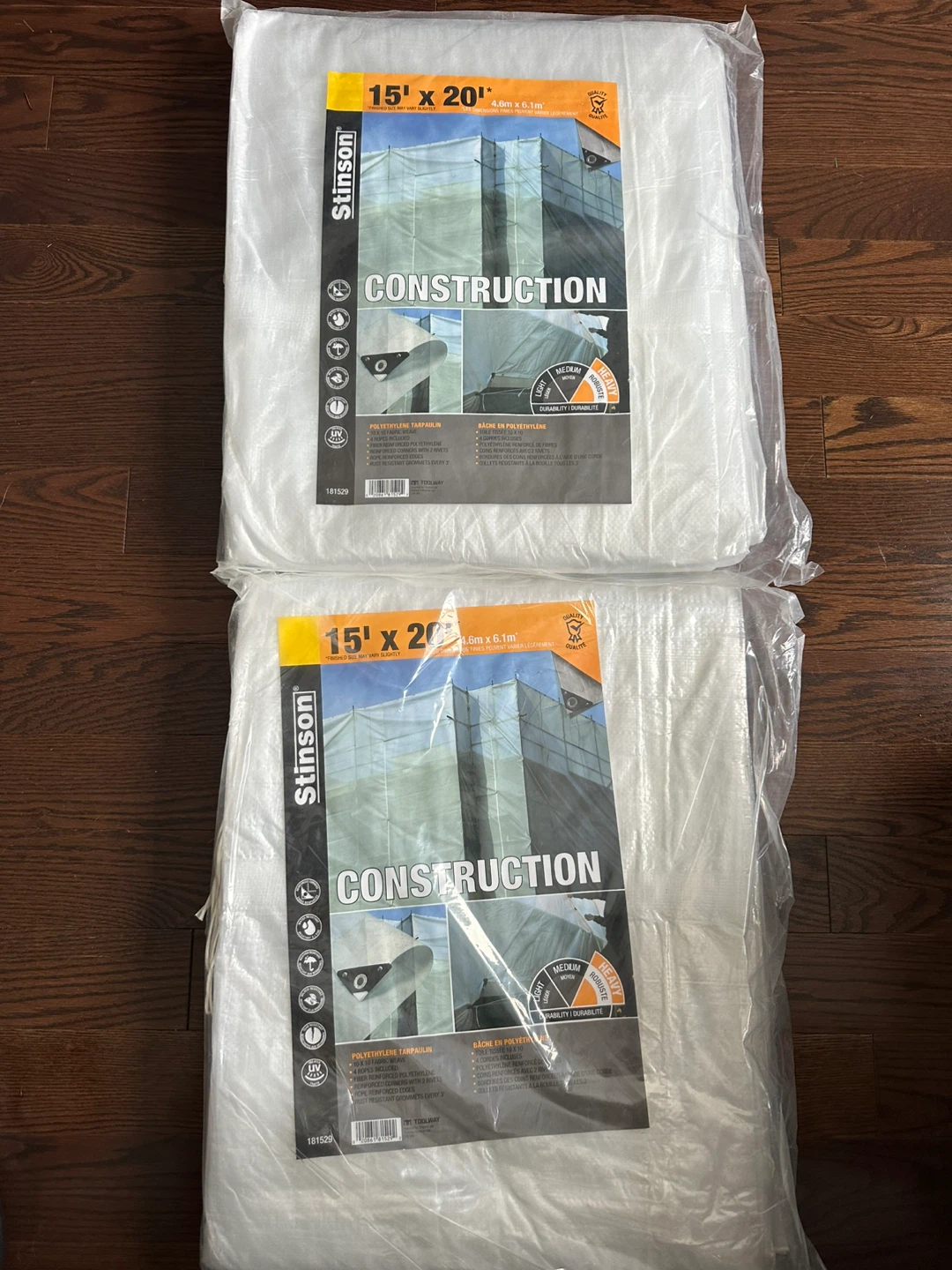 Stinson Construction Polyethylene Tarpaulin 15' x 20' - photo 2
