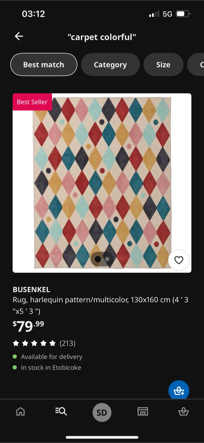 BUSENKEL Rug, harlequin pattern/multicolor - photo 4