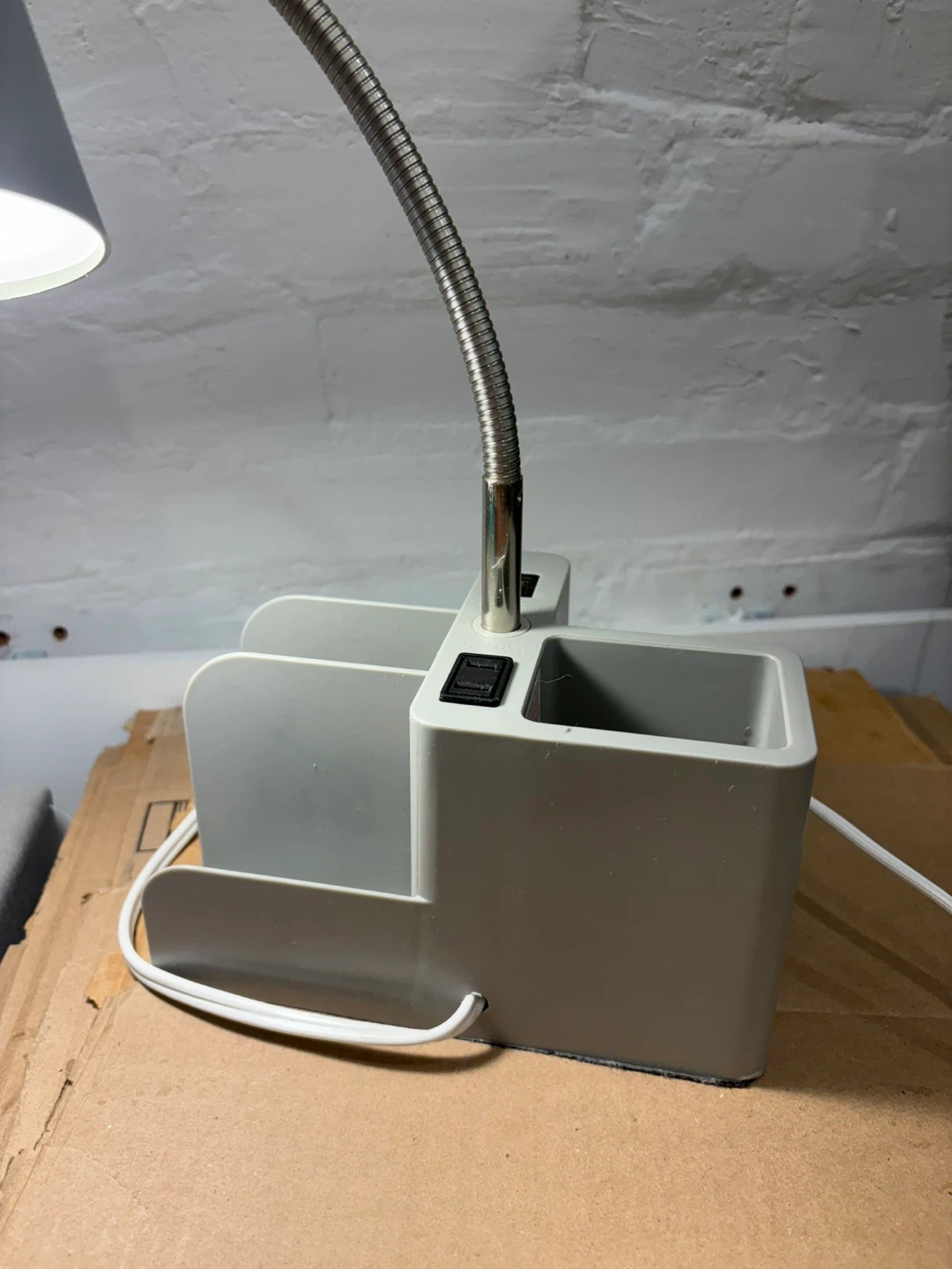 Gray Desk Lamp with Organizer - photo 5