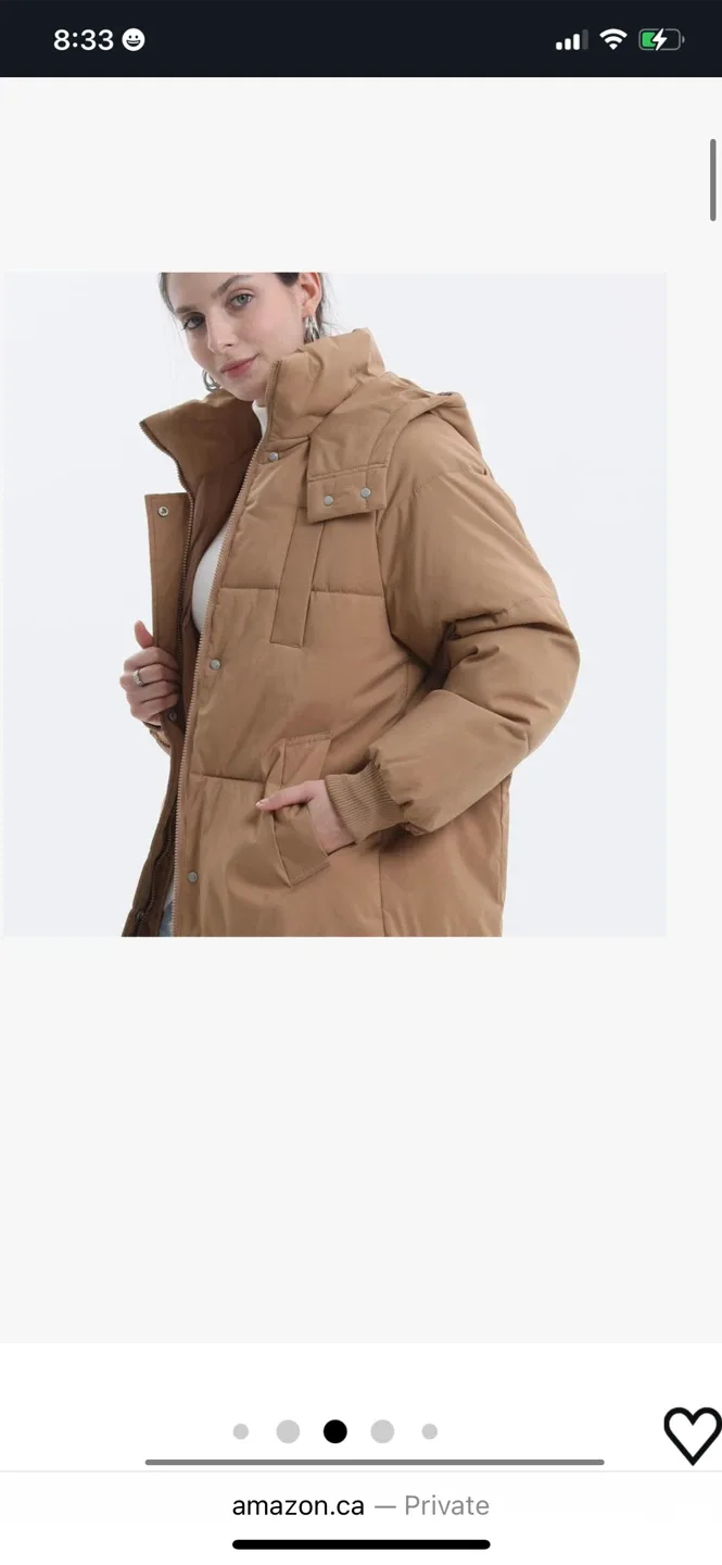 Amazon Puffit Long Puffer Jacket - XS image indicator(5)