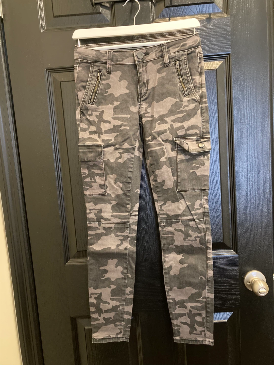 Camo Skinny Cargo Pants