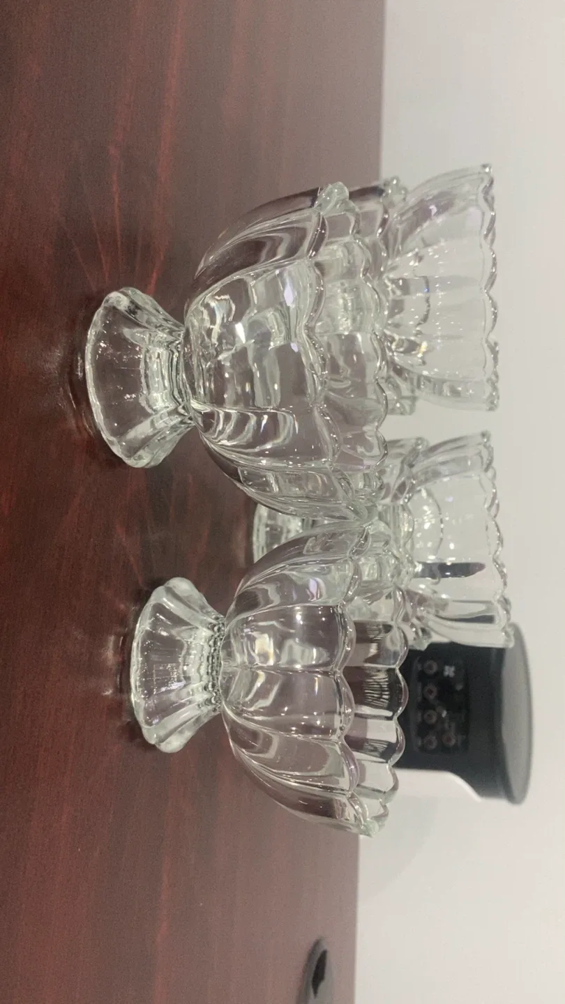Set of 4 Clear Glass Dessert Bowls image indicator(5)