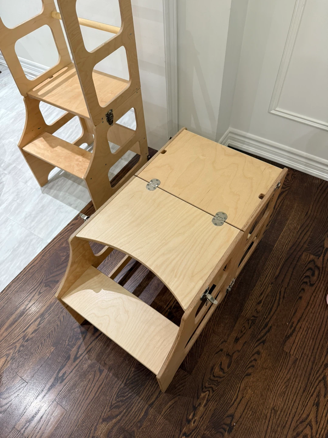 Wooden Kids Learning Tower and Table - photo 2