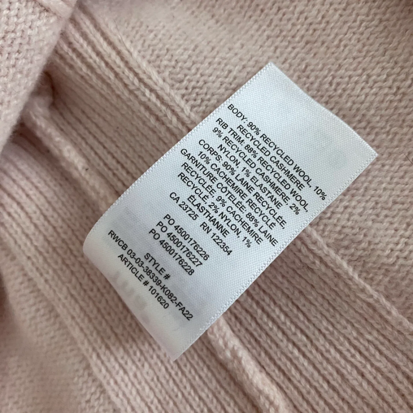 Aritzia TNA Wool Cashmere Cropped Zip-Up Hoodie image indicator(10)