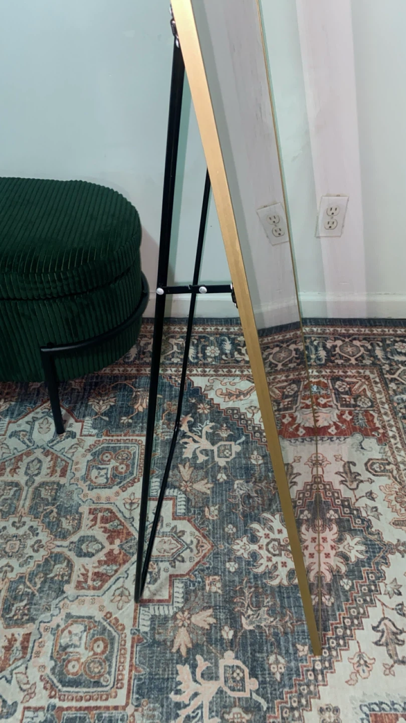 Full Length Gold Trim Mirror - photo 3