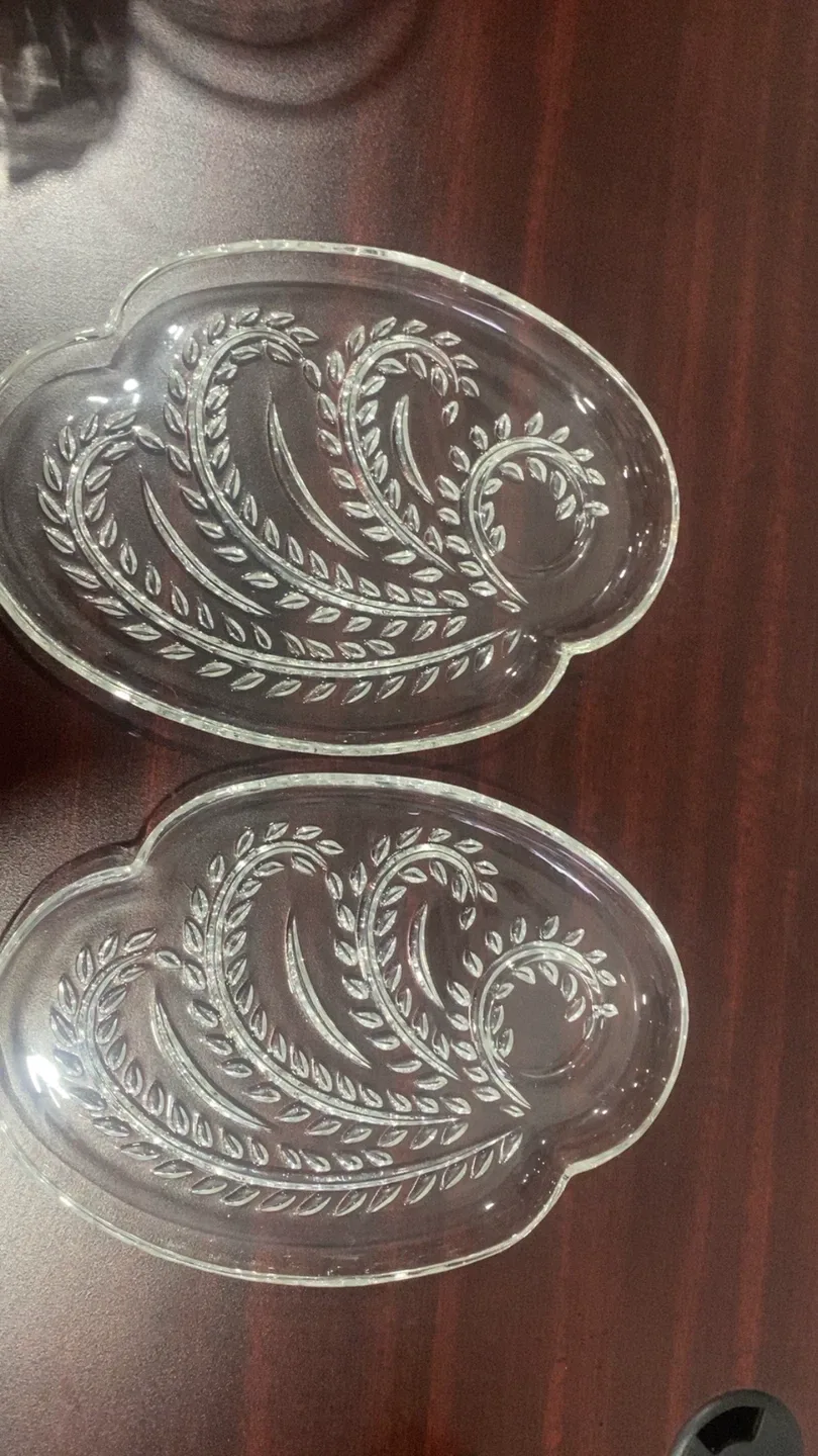 Vintage Clear Glass Butter Dishes thumbnail