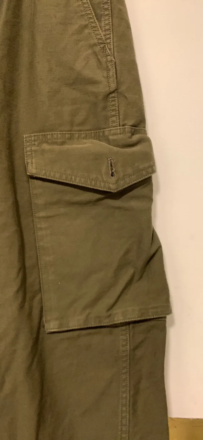 Olive Green Cargo Pants mens size small image indicator(4)