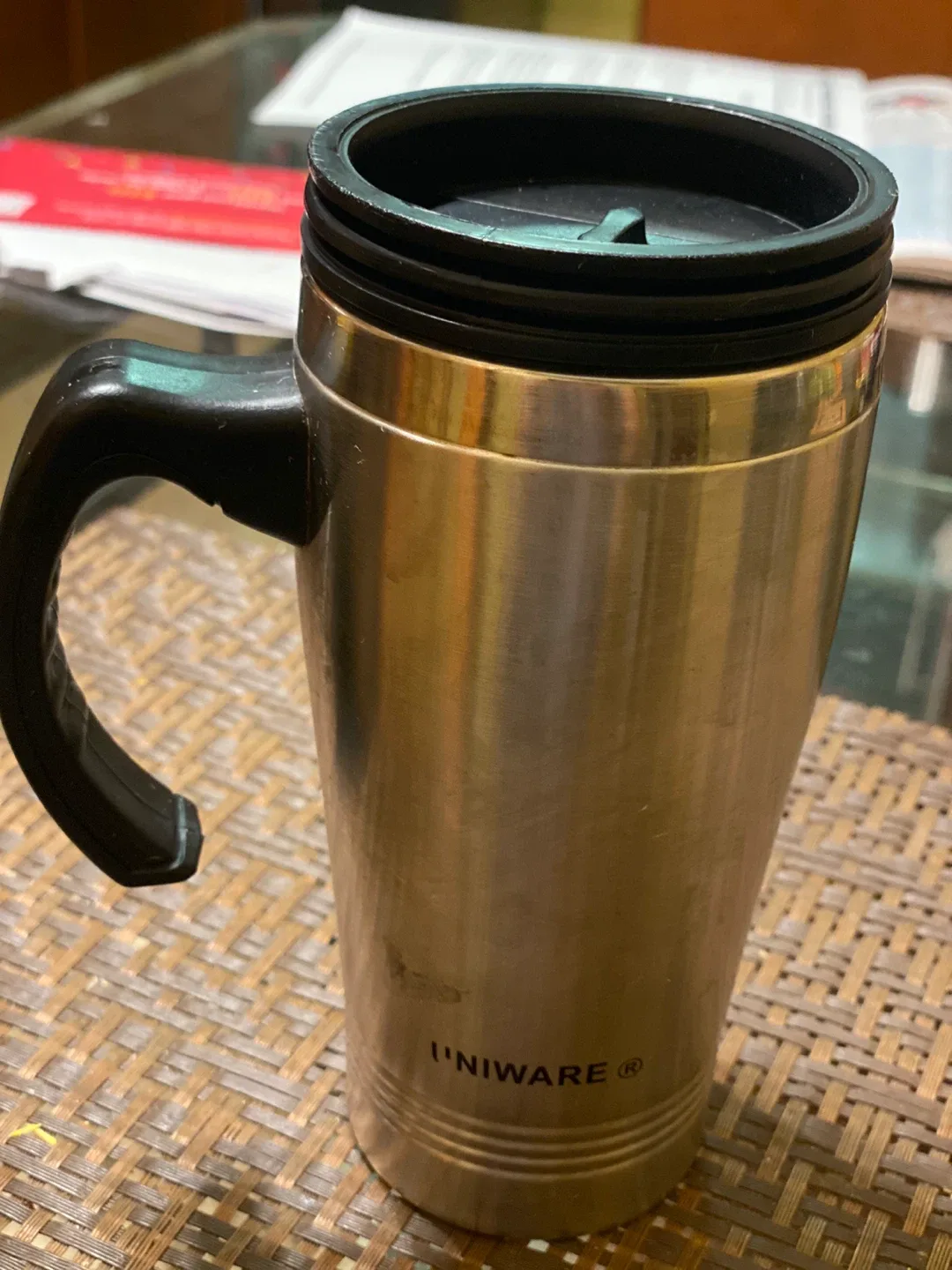 I'NIWARE Stainless Steel Travel Mug image indicator(4)