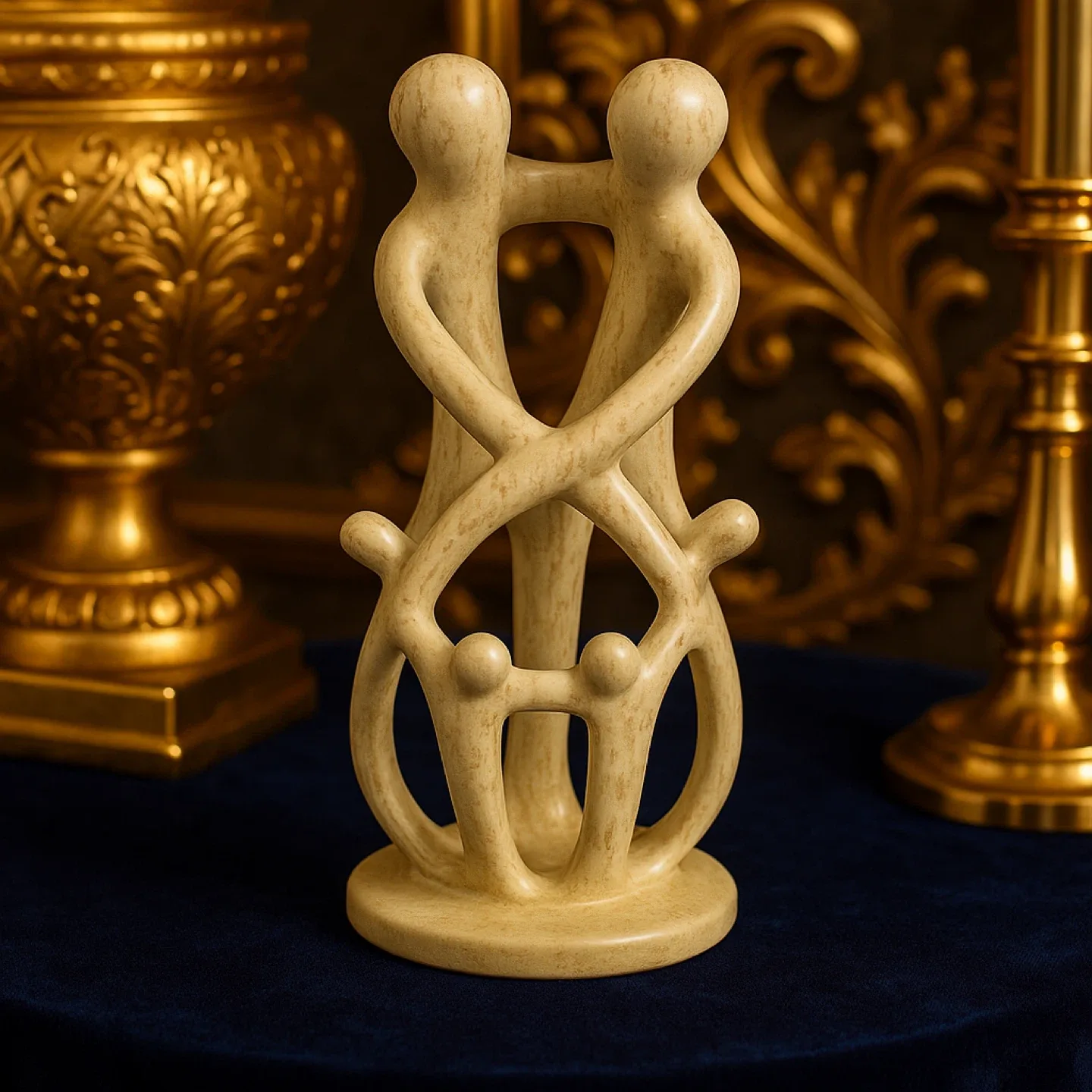 Abstract Stone Sculpture - Family & Love image indicator(2)