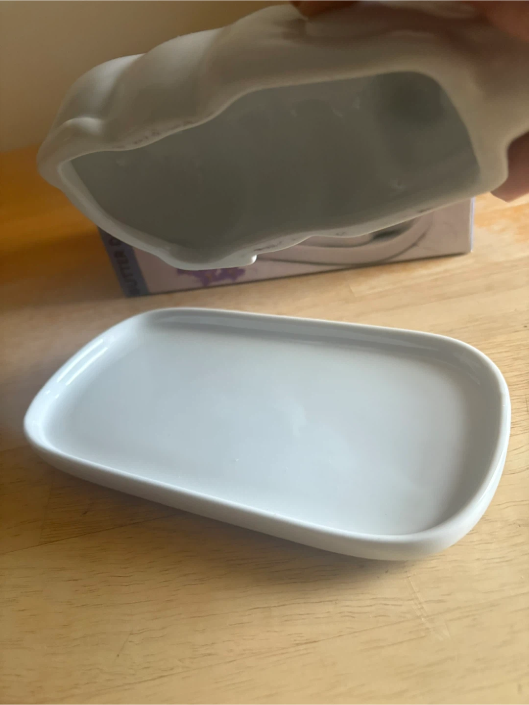 Pig porcelain butter dish - photo 2
