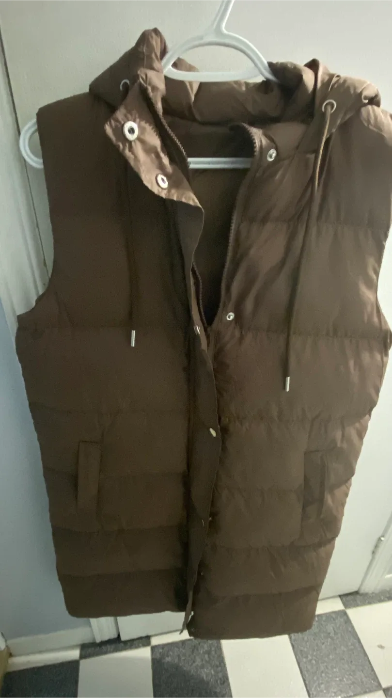 Brown Puffer Vest