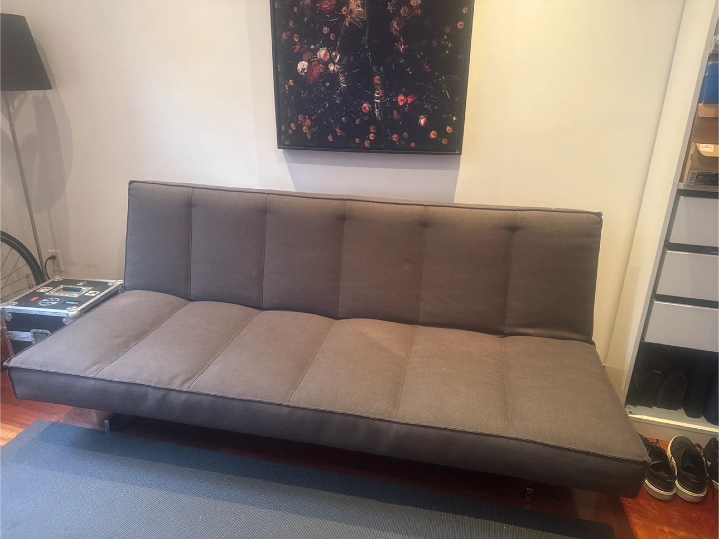 Gray CB] Futon Sofa Bed