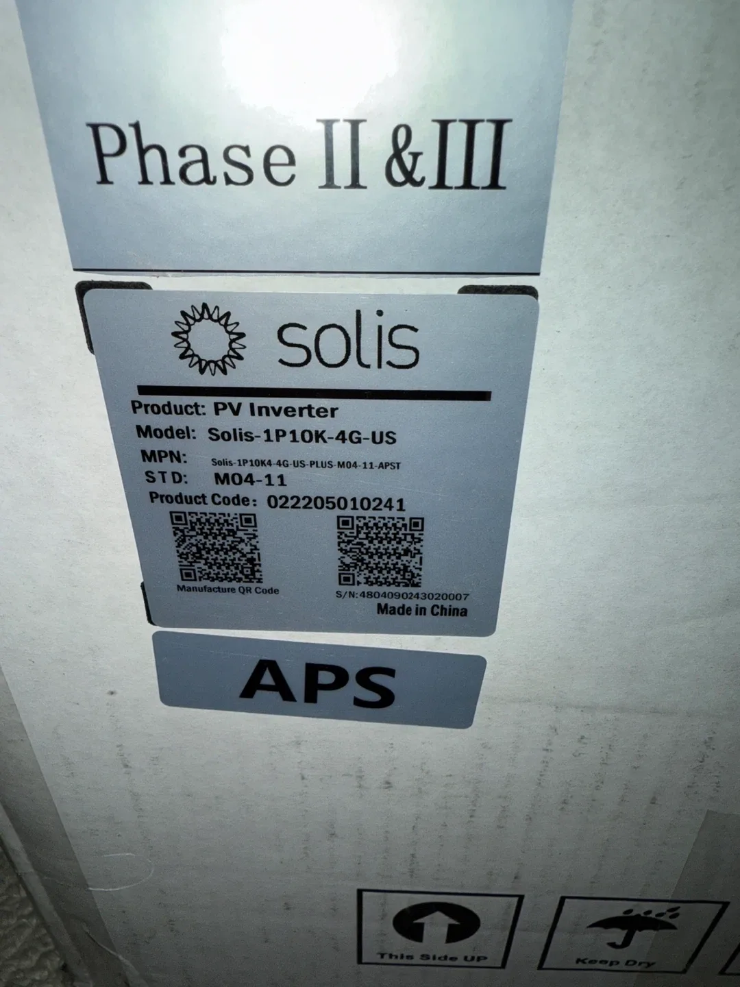 Solis-1P10K4-4G-US PV Inverter (needs repair) image indicator(3)