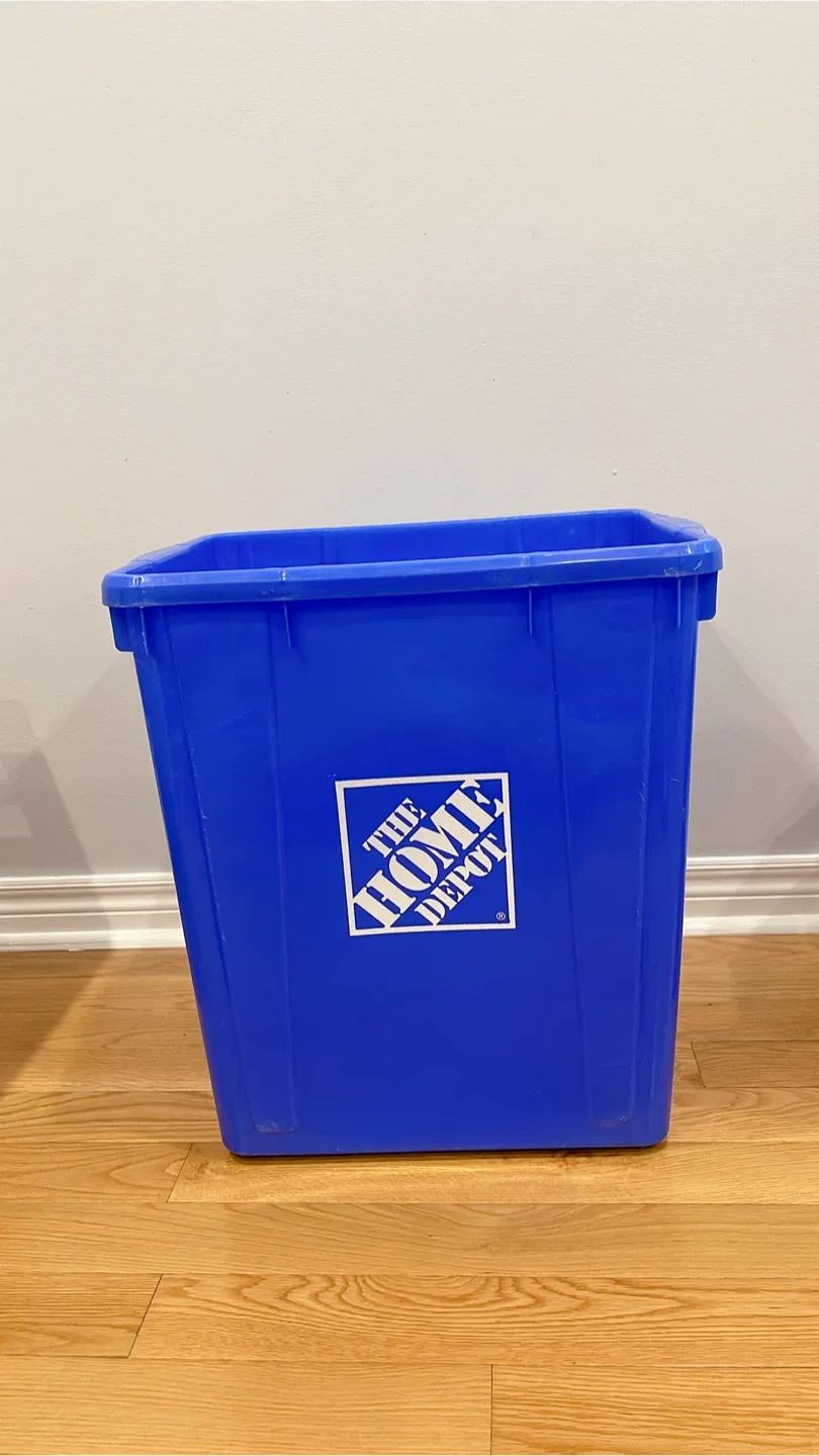 Home Depot Blue Recycling Bin